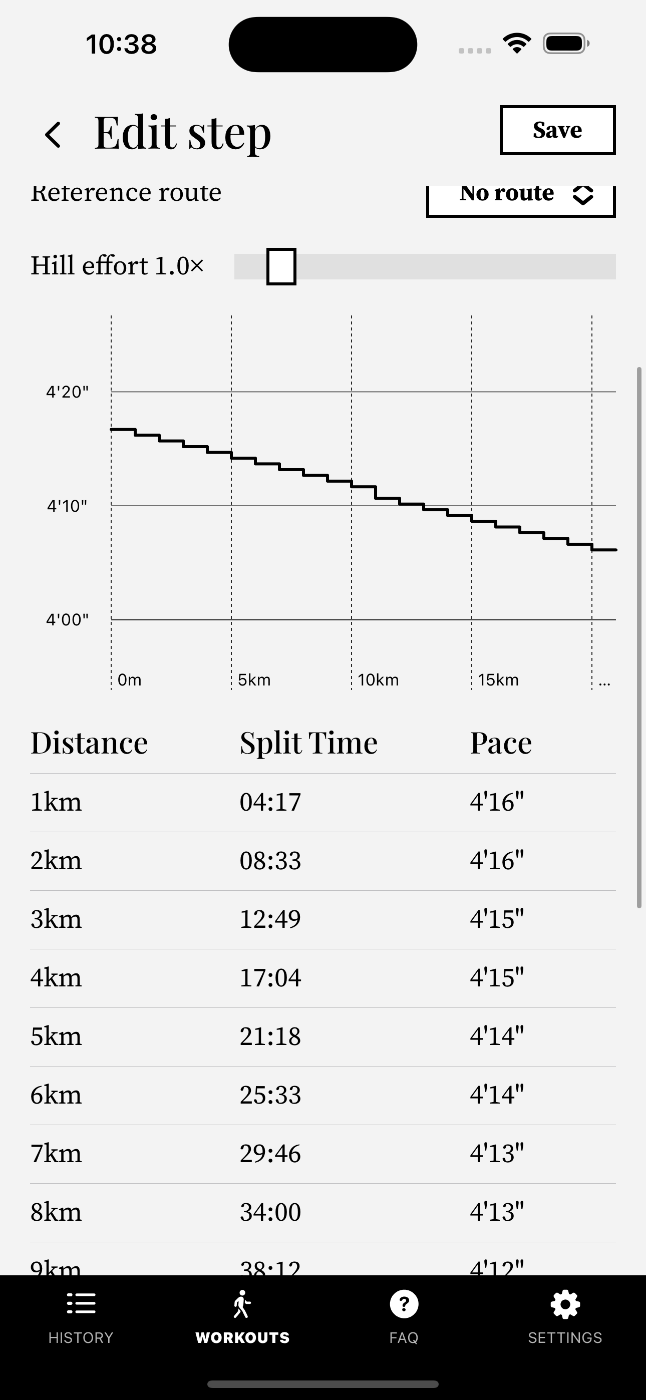 Apple watch run splits online